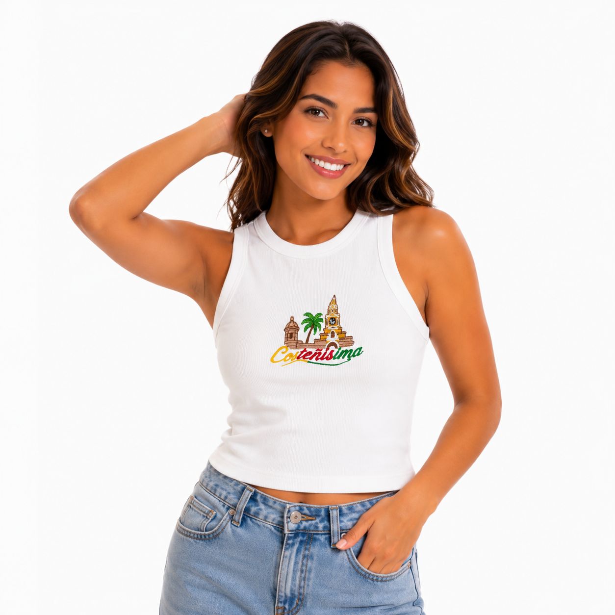 TANK TOPS BORDADA